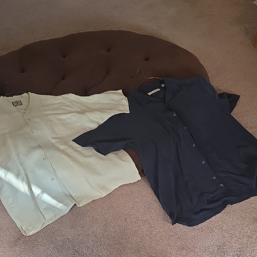 Tommy Bahama Navy Button-Up Shirt